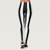 Zwarte verticale strepen leggings (Achterkant)