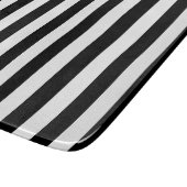 Zwarte verticale strepen snijplank (Hoek)