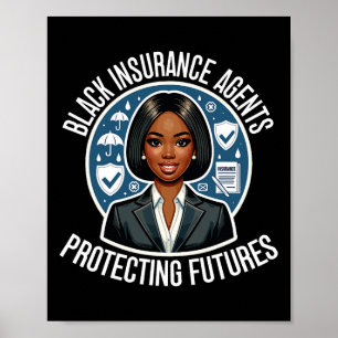 Zwarte Verzekeringsagent Afro-Amerikaanse Zwarte G Poster