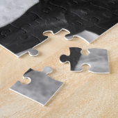 Zwarte veulenpuzzel legpuzzel (Zijkant)