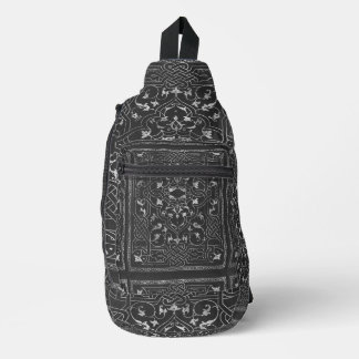 Zwarte Vintage Schoudertas Sling Bag
