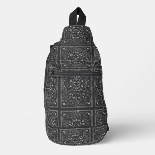 Zwarte Vintage Sling Tas