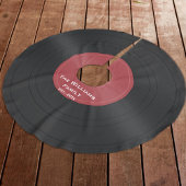 Zwarte vinylplaat Aangepaste kerstboomrok Kerstboom Rok