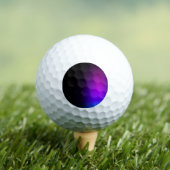 Zwarte violette gradiënt gloed golfballen (Insitu Shirt)