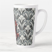 Zwarte viool in Art Deco GMajor Ceramic Latte Mok (Rechts)