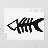 zwarte vis briefkaart (Voorkant / Achterkant)