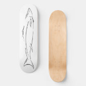 Zwarte vis skateboard (Voorkant)