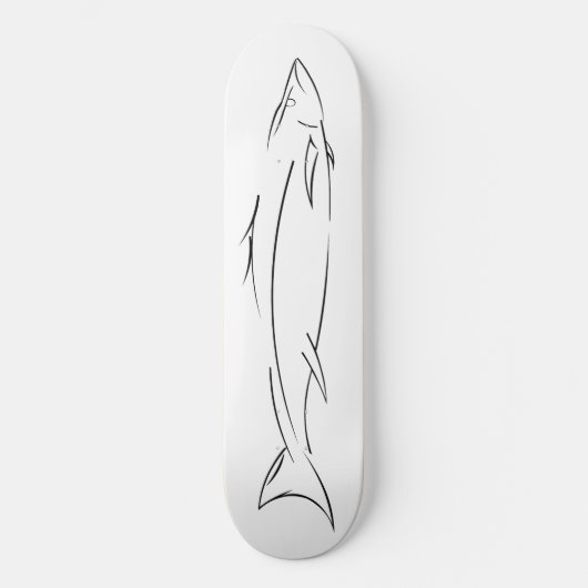 Zwarte vis skateboard (Voorkant)