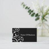 Zwarte Visitekaartjes (Staand voorkant)