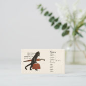  zwarte Visitekaartjes (Staand voorkant)