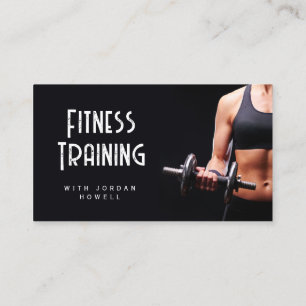 Zwarte Visitekaartjes voor Personal Trainers