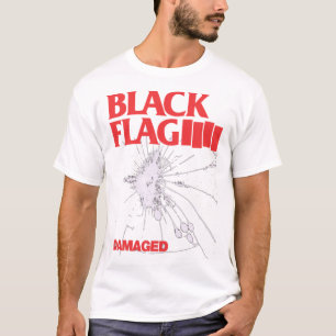 Zwarte vlag - beschadigde premie t-shirt