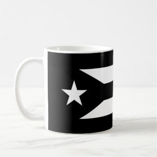 Zwarte vlag van de Mok Puerto Rico Coffee