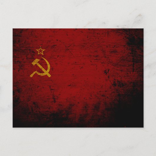 Zwarte vlag van de Sovjet-Unie Briefkaart (Voorkant)