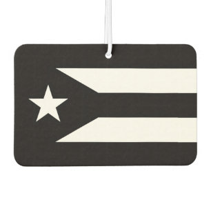 Zwarte vlag van Puerto Rico Luchtverfrisser