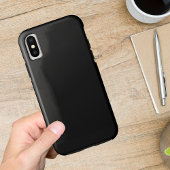 Zwarte vlakke vaste kleur Case-Mate iPhone case