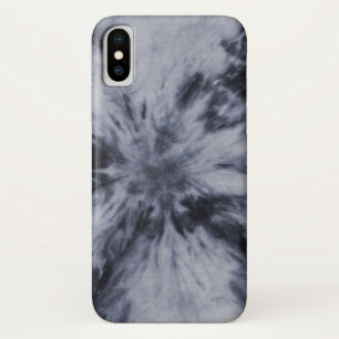 Zwarte Vlam Tie Die hoes voor iPhone X