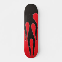 zwarte vlammen skateboard