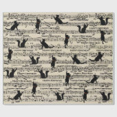 Zwarte vlekjes op blad cadeaupapier (Vlak)