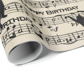 Zwarte vlekjes op blad cadeaupapier (Rol Hoek)