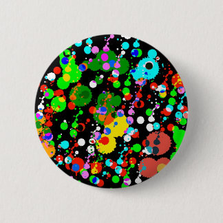 zwarte vlekken ronde button 5,7 cm