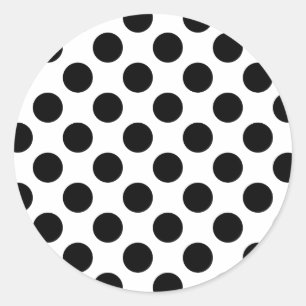 Zwarte Vlekken Ronde Sticker