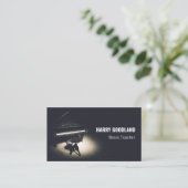 Zwarte vleugel visitekaartje (Staand voorkant)