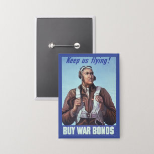 Zwarte vliegeniers: Amerikaanse WO2 militaire geve Button