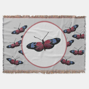 Zwarte vlinder deken