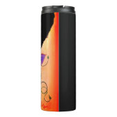 Zwarte vlinder - thermische trommel thermosbeker (Achterkant)