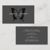 Zwarte vlinder visitekaartje (Voorkant / Achterkant)