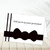 Zwarte vlinderdas Junior bruidsjonker kaarten