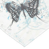 Zwarte vlinderstang medium tafelloper (Hoek)