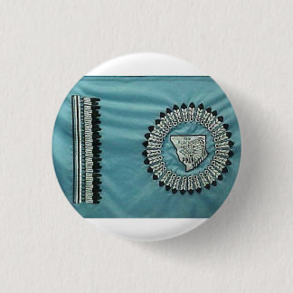 Zwarte voeten Natie vlag Ronde Button 3,2 Cm
