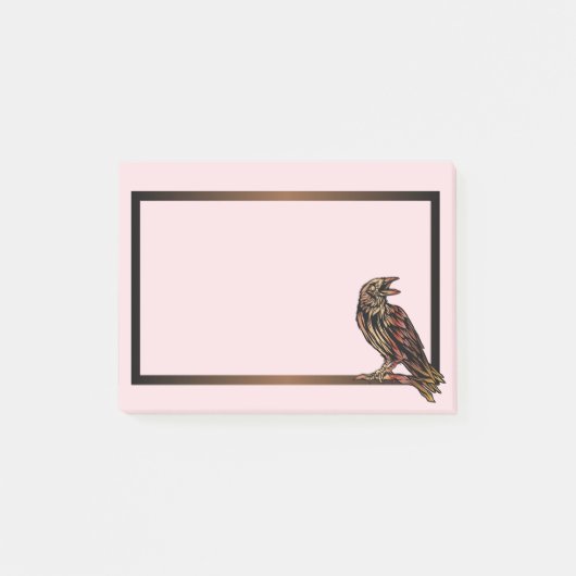 Zwarte vogel de Raven Post-it® Notes (Voorkant)