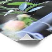 Zwarte vogel foto afdruk (Hoek)