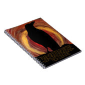 Zwarte vogel Het Notitieboek Raven (Rechterzijde)