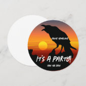 Zwarte Vogel Partij Zonsondergang Raaf Kaart (Voorkant / Achterkant)