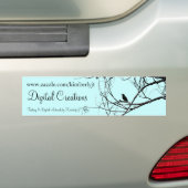 Zwarte Vogel Sticker (Op auto)