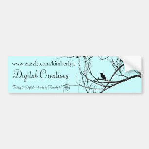 Zwarte Vogel Sticker