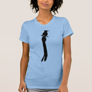 Zwarte vogel van Paradise Silhouette T-shirt