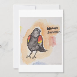 Zwarte Vogel Wenskaart Kaart