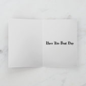 Zwarte vogels op feestdag kaart (Binnen)