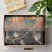 Zwarte vogels tissuepapier (Geschenk)