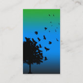 Zwarte vogels visitekaartje (Achterkant)