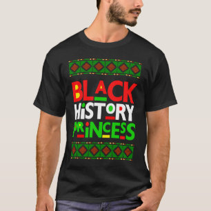 Zwarte voorgeschiedenis prinses zwarte magie bruin t-shirt