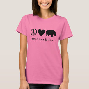 Zwarte Vrede Liefde & Nijlpaarden T-shirt