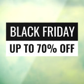 Zwarte Vrijdag Eenvoudig Treffend Professioneel Wi Raamsticker (Vel 3)