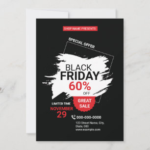 Zwarte Vrijdag Promotie Flyer Sjabloon