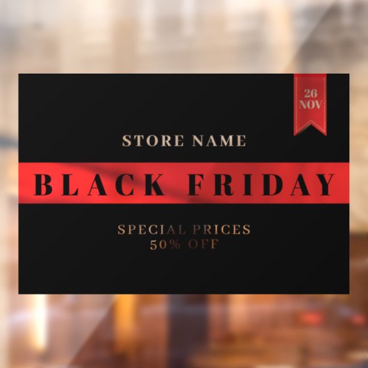 Zwarte Vrijdag Raamsticker (Vel 2)